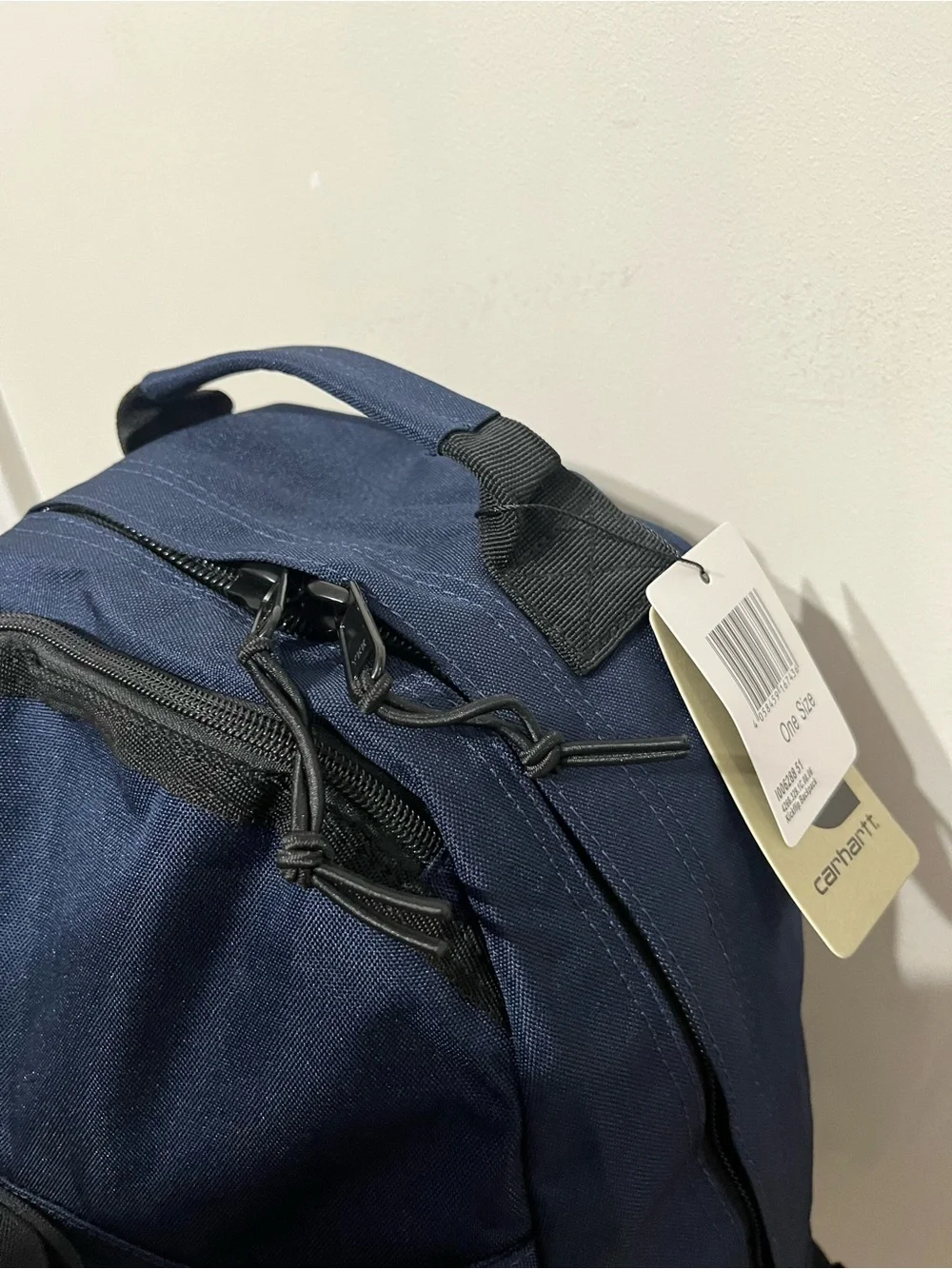 Carhartt Navy Blue Men's Rugged Outdoor Backpack with Front Bungee